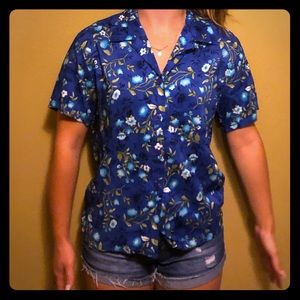 Bobbie Brooks Hawaiian floral shirt